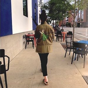 Zara Denim Button Jacket Lightweight